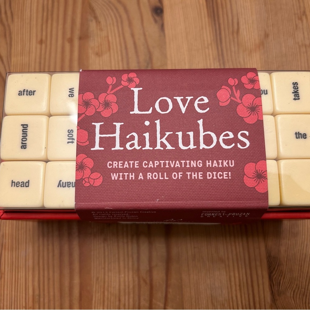 NWT - New Love Haikubes Dice Set